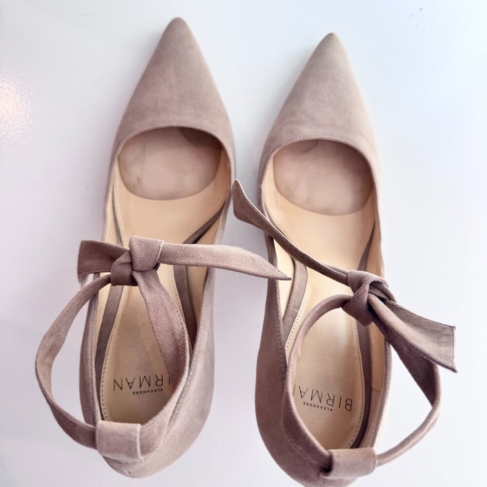 Alexandre Birman Suede T-Strap Pumps Heels Size 38.5 Designer - Picture 5 of 14